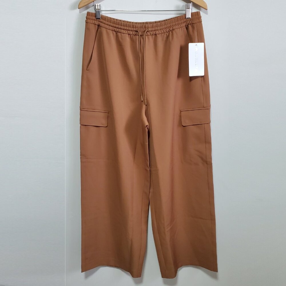 Athleta Tan Wide Leg Cargo Pants - Picture 3 of 16